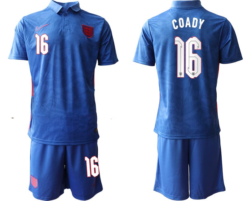 Men 2020-2021 European Cup England away blue #16 Nike Soccer Jersey